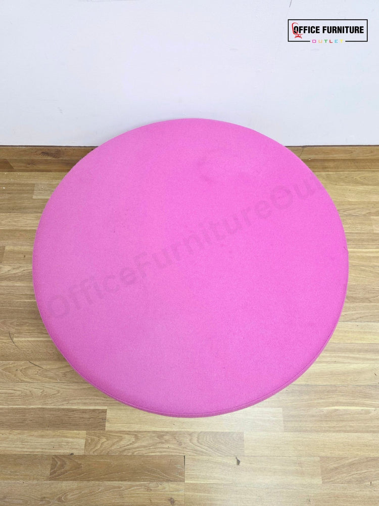 Narbutas GIRO Pouf – Hot Pink Upholstered Round Stool