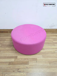 Narbutas GIRO Pouf – Hot Pink Upholstered Round Stool