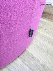 Narbutas GIRO Pouf – Hot Pink Upholstered Round Stool