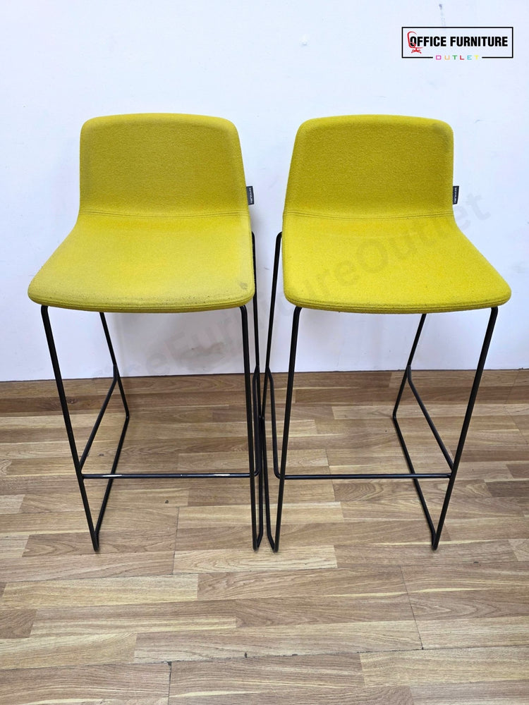 Narbutas Tango Bar Stools – Set of 2 Mustard Yellow