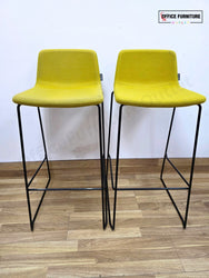 Narbutas Tango Bar Stools – Set of 2 Mustard Yellow