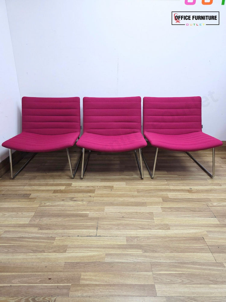 Narbutas Vegas Lounge Chairs x3 – Hot Pink