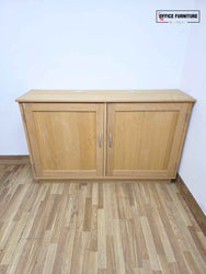 Natural Wood Credenza Storage Cabinet (ST72)