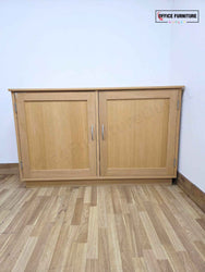 Natural Wood Credenza Storage Cabinet (ST72)