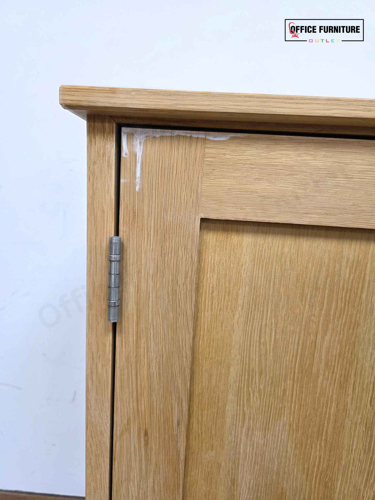 Natural Wood Credenza Storage Cabinet (ST72)