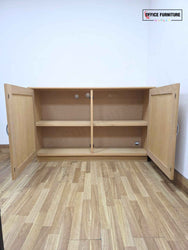Natural Wood Credenza Storage Cabinet (ST72)