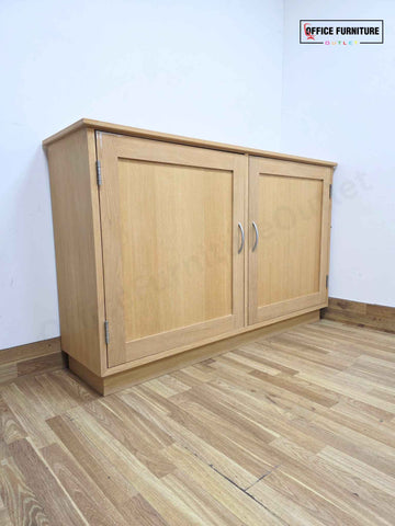 Natural Wood Credenza Storage Cabinet (ST72)