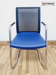 Narbutas Blue Cantilever Chairs (Pair)