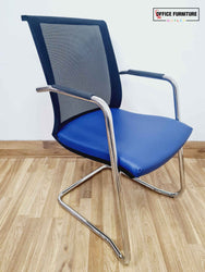 Narbutas Blue Cantilever Chairs (Pair)
