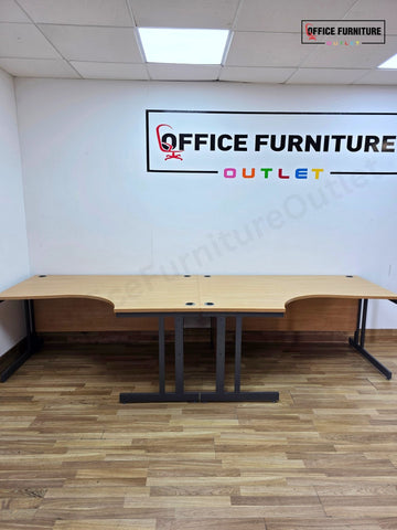 Oak Corner Office Desk – Left or Right Hand (160cm)