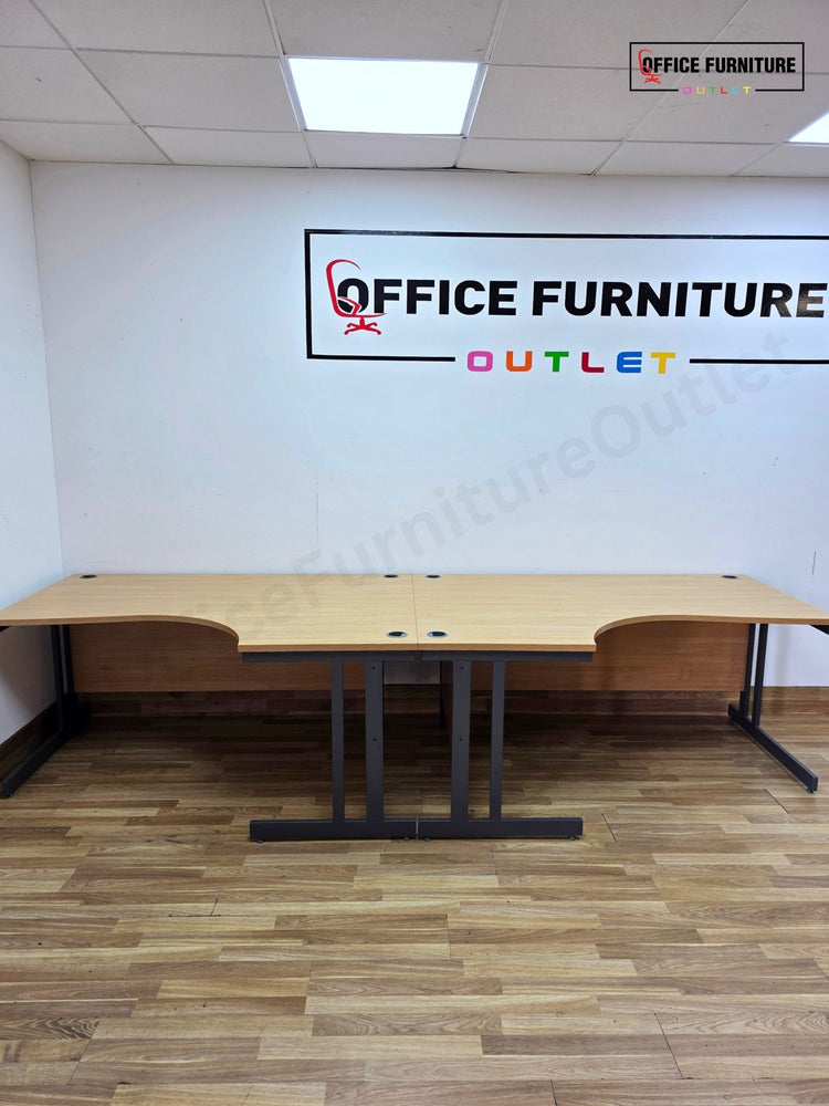 Oak Corner Office Desk – Left or Right Hand (160cm)