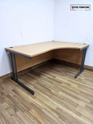 Oak Corner Office Desk – Left or Right Hand (160cm)