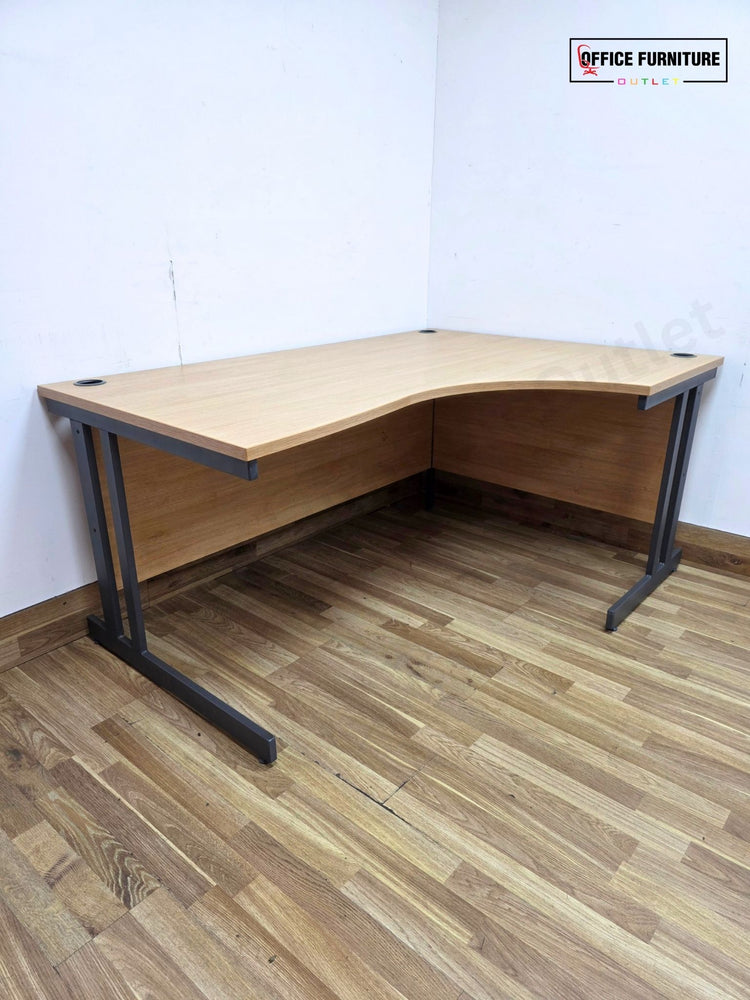 Oak Corner Office Desk – Left or Right Hand (160cm)