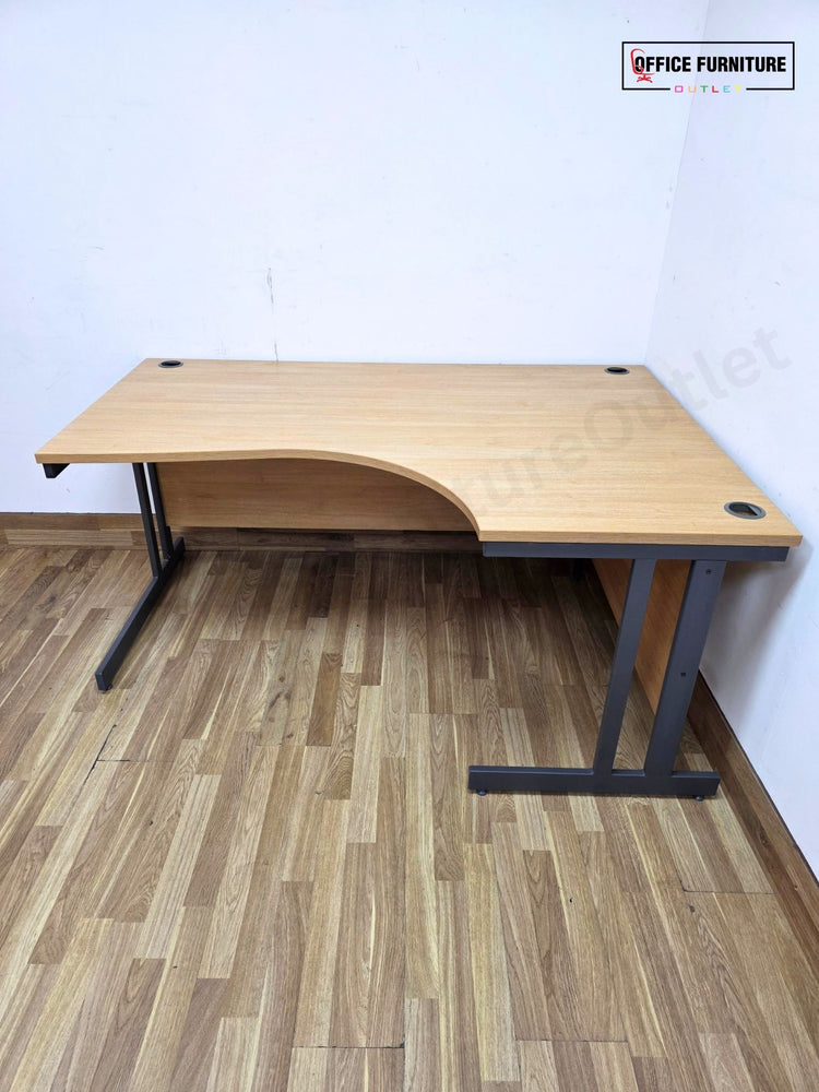 Oak Corner Office Desk – Left or Right Hand (160cm)