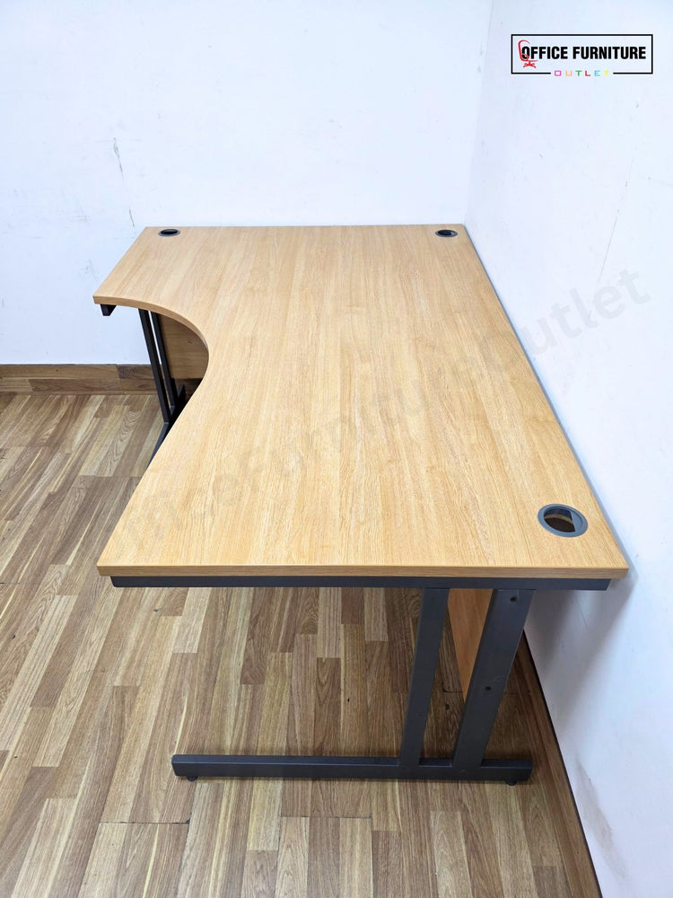 Oak Corner Office Desk – Left or Right Hand (160cm)