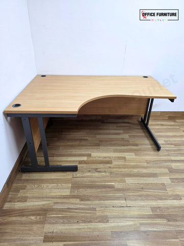 Oak Corner Office Desk – Left or Right Hand (160cm)