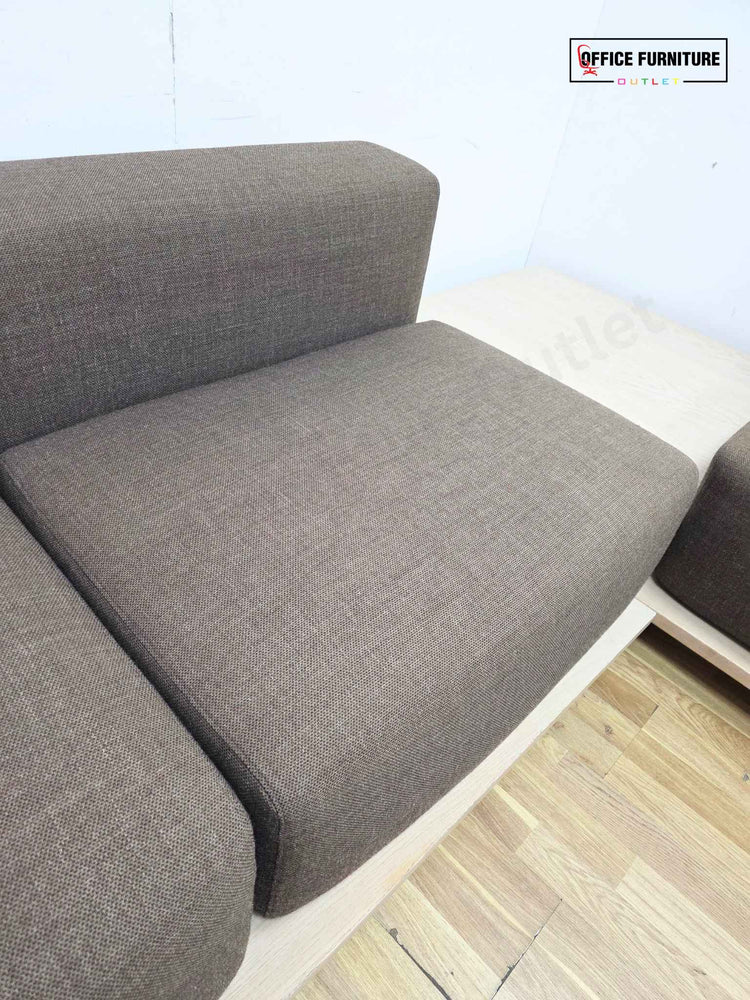 Offecct Left-Hand Corner Reception Sofa with Built-In Coffee Table