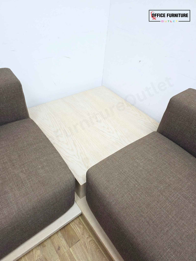 Offecct Left-Hand Corner Reception Sofa with Built-In Coffee Table