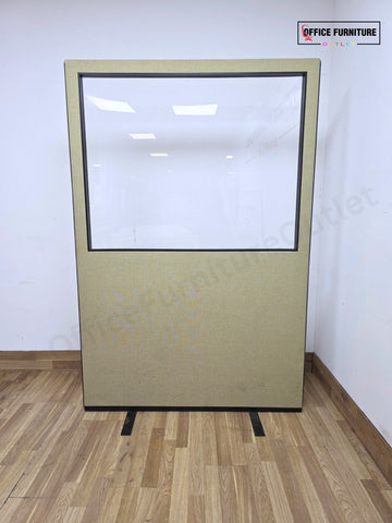 Office Partition Screen with Clear Perspex Window