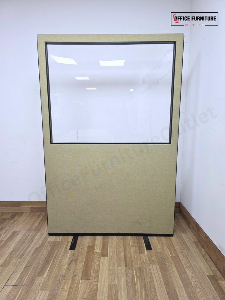 Office Partition Screen with Clear Perspex Window