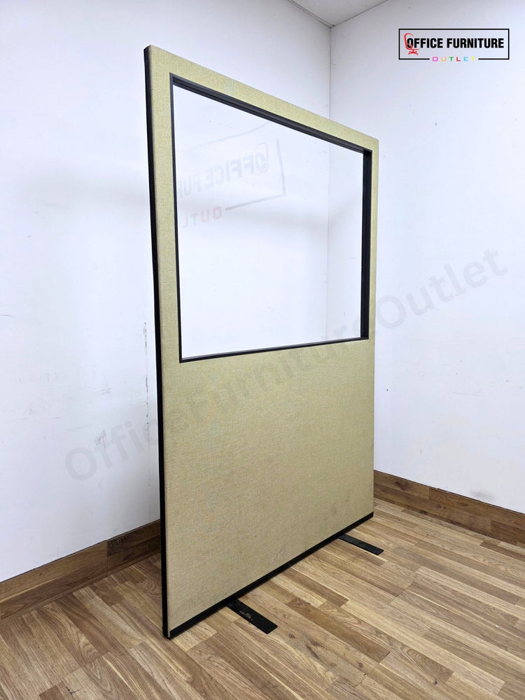 Office Partition Screen with Clear Perspex Window
