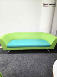 Orangebox 3-Person Sofa — Green & Teal Upholstery