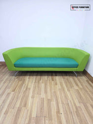 Orangebox 3-Person Sofa — Green & Teal Upholstery