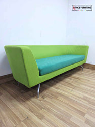 Orangebox 3-Person Sofa — Green & Teal Upholstery