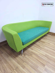 Orangebox 3-Person Sofa — Green & Teal Upholstery