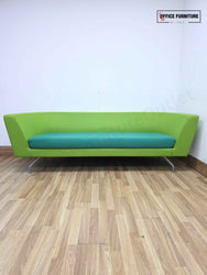 Orangebox 3-Person Sofa — Green & Teal Upholstery