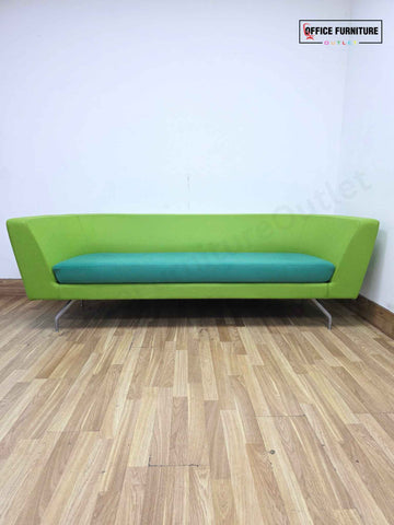 Orangebox 3-Person Sofa — Green & Teal Upholstery