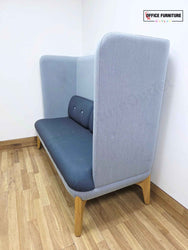 Orangebox Coze W02 High Back Work Sofa - Two-Tone Blue