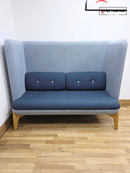 Orangebox Coze W02 High Back Work Sofa - Two-Tone Blue