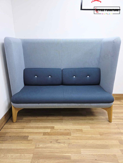 Orangebox Coze W02 High Back Work Sofa - Two-Tone Blue
