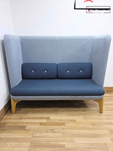 Orangebox Coze W02 High Back Work Sofa - Two-Tone Blue