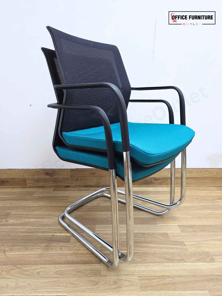 Orangebox WD-CAS Workday Cantilever Armchair / Teal (Pairs)