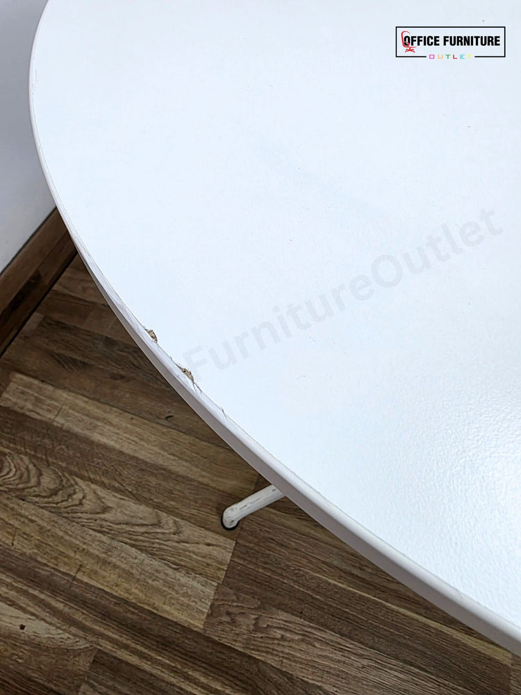 Oval Meeting Room Table with 4 Haworth Chairs