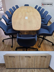 Premium 14 Person Boardroom Furniture Set – Kusch+Co