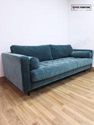 Scott Azure Velvet Sofa – 3 Seater