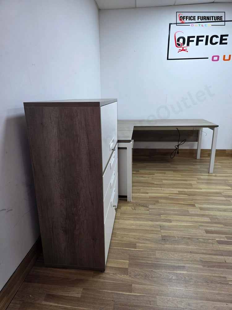 Senator Corner Office Desk with Pedestal – Left or Right Hand (180cm)