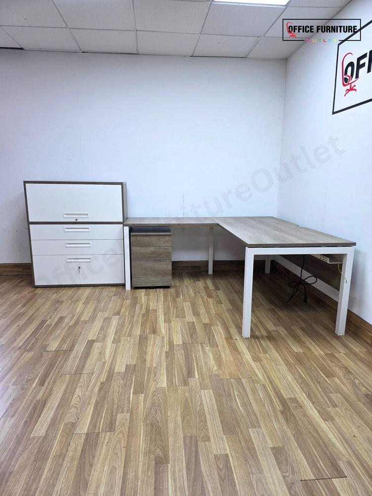 Senator Corner Office Desk with Pedestal – Left or Right Hand (180cm)