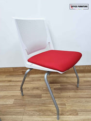 Oval Meeting Room Table with 4 Haworth Chairs