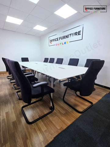 Steelcase Boardroom Table with 12 Pledge Chairs