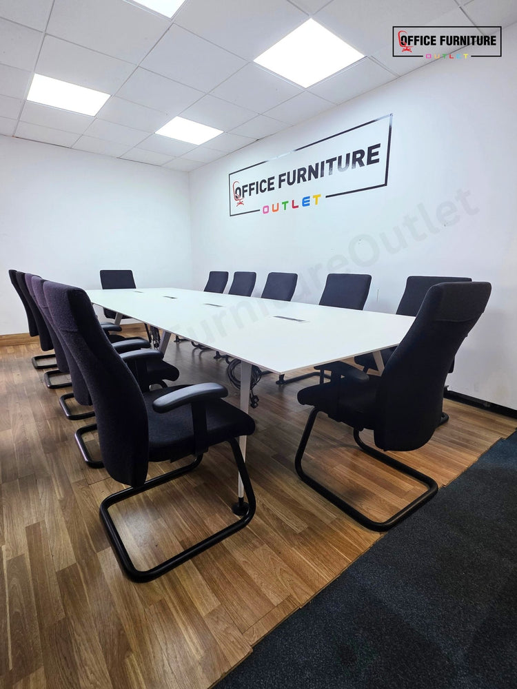 Steelcase Boardroom Table with 12 Pledge Chairs