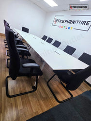 Steelcase Boardroom Table with 12 Pledge Chairs