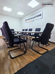 Steelcase Boardroom Table with 12 Pledge Chairs