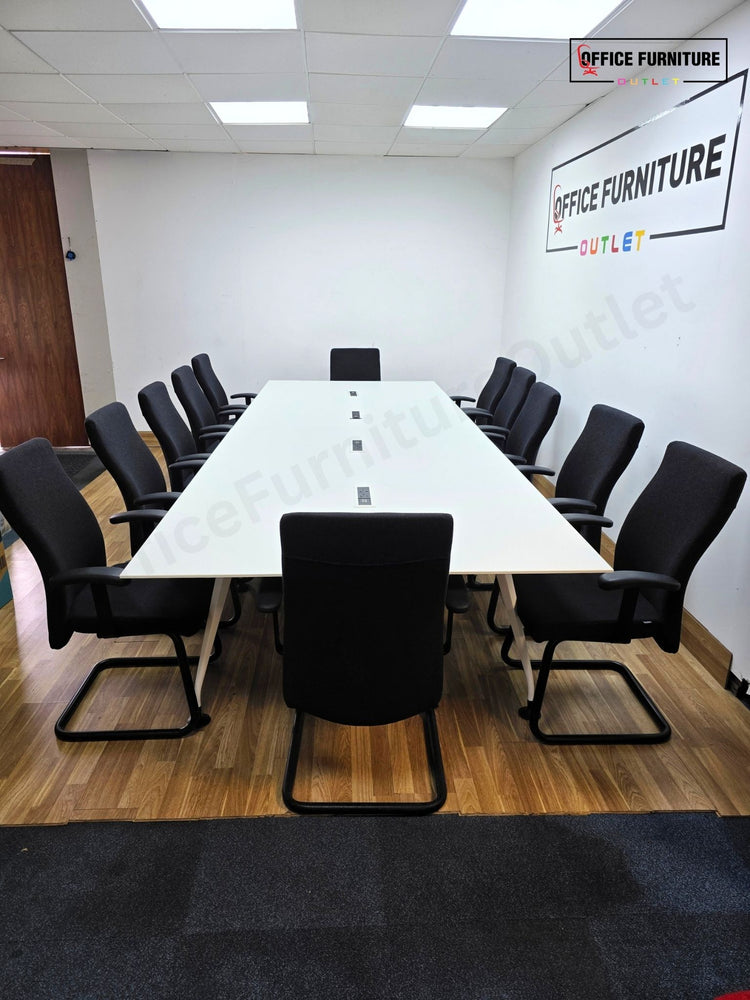 Steelcase Boardroom Table with 12 Pledge Chairs