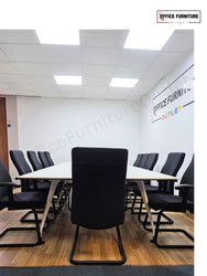 Steelcase Boardroom Table with 12 Pledge Chairs