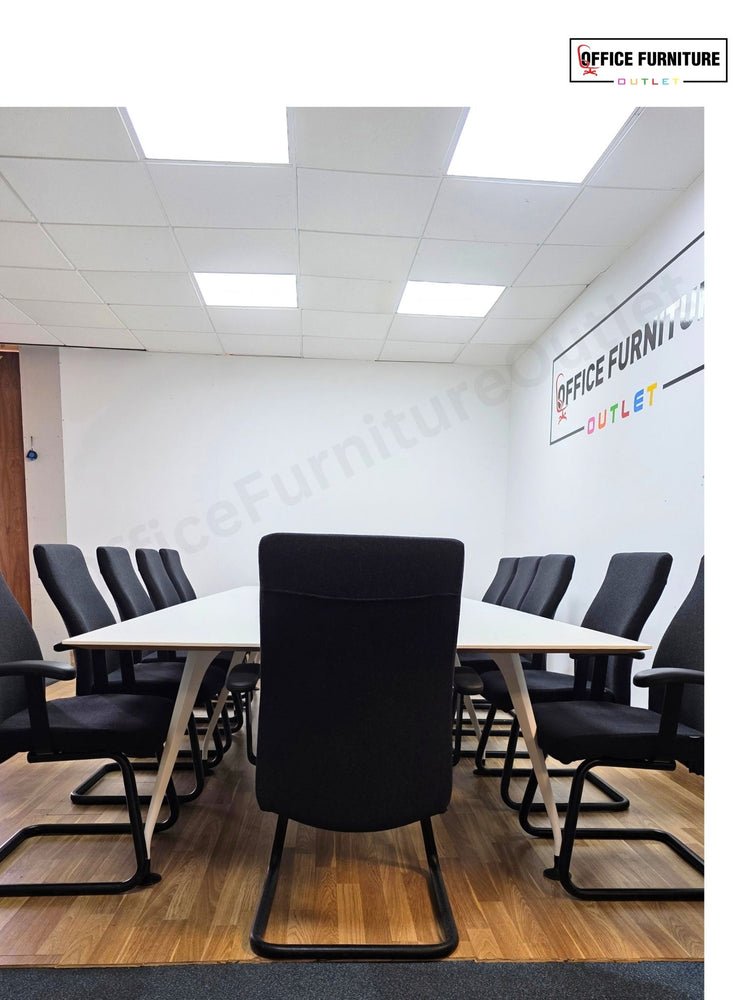 Steelcase Boardroom Table with 12 Pledge Chairs
