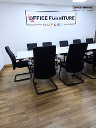 Steelcase Boardroom Table with 12 Pledge Chairs